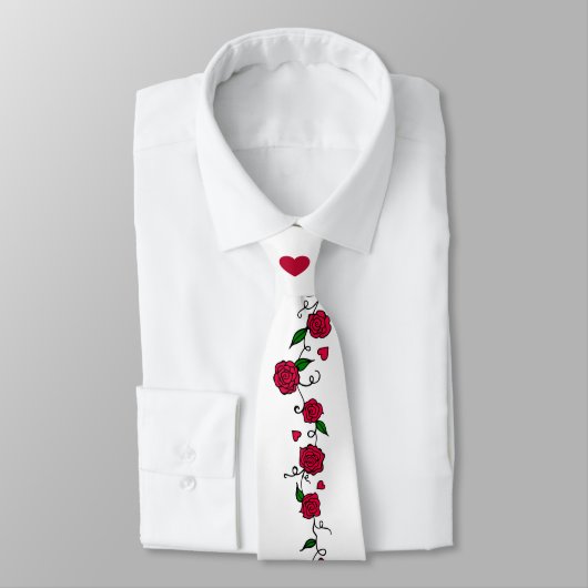 Heart Wedding Neck Tie Krawatte (Gebunden)