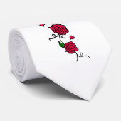 Heart Wedding Neck Tie Krawatte (Gerollt)