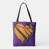 Heart Wings Monarch Butterfly Tasche (Rückseite)