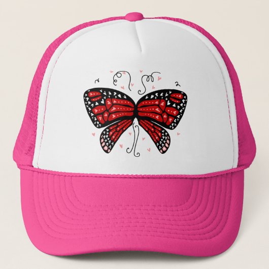 Heart Wings Truckerkappe (Vorderseite)