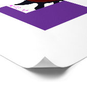 Heart with Black Flames Poster (Ecke)