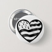 Heart with Bretin flag inside Button (Vorne & Hinten)