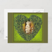 Heart with cats postkarte (Vorne/Hinten)