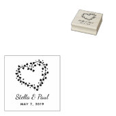 Heart with Hearts Design Gummistempel (Stempel)