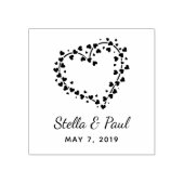 Heart with Hearts Design Gummistempel (Prägung)