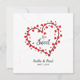 Heart with Hearts Love i Sweet Quote Design