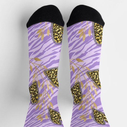 heart, with leopard  socken (Oben)