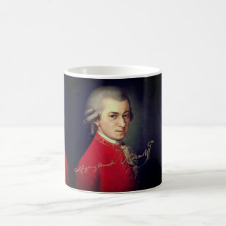♥ Heart Wolfgang Amadeus Mozart with signature ♥ Kaffeetasse