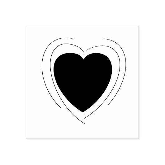 Heart Wood Art Briefmarke Gummistempel (Prägung)