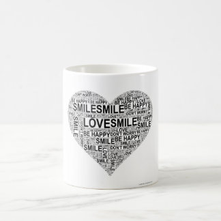 Heart Word Art Tasse