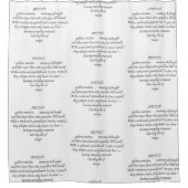 Heart Words Explaining and Artist Whimsical Art Duschvorhang (Vorderseite)