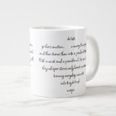 Heart Words Explaining and Artist Whimsical Art Jumbo-Tasse (Vorderseite Rechts)