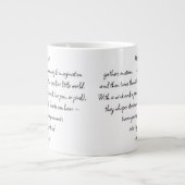 Heart Words Explaining and Artist Whimsical Art Jumbo-Tasse (Vorderseite)