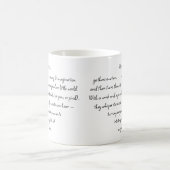 Heart Words Explaining and Artist Whimsical Art Kaffeetasse (Mittel)