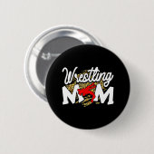 Heart Wrestling Mama Mama Martial Art Leopard Button (Vorne & Hinten)
