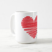 Heart XO Kaffeetasse (Vorderseite Links)