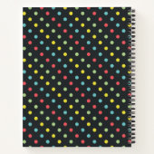 Heart Yarn Polka Dot Crochet Projects Notizblock (Rückseite)