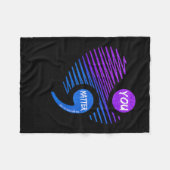 Heart You Don't Let Story End Suicide Prevention  Fleecedecke (Vorderseite (Horizontal))