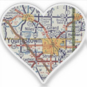 Heart Youngstown OH Aufkleber (Vorderseite)