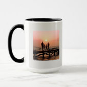 Heart Your Name Photo Script Custom Gift Mug Tasse (Links)
