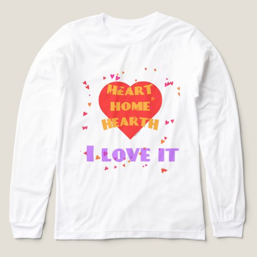 Heart Zuhause Hearth Liebe It Women's Fun Gift Tri-Blend Shirt (Design Vorderseite)