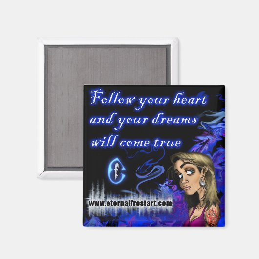 HeartArt4 Magnet (Vorderseite/Rückseite)