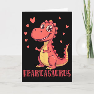 Heartasaurus Süßes Dinosaurier Valentins-Design  Karte