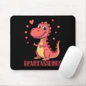 Heartasaurus Süßes Dinosaurier Valentins-Design  Mousepad (Mit Mouse)