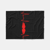 Heartbeat 1 fleecedecke (Vorderseite (Horizontal))