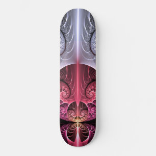Heartbeat, Abstract Surreal Fantasy Fractal Art Skateboard