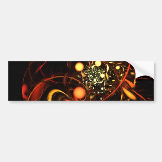 Heartbeat Abstrakt Art Autoaufkleber (Vorne)