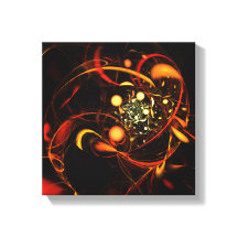 Heartbeat Abstrakt Art Black and White