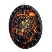 Heartbeat Abstrakt Art Dartscheibe (Vorderseite rechts)