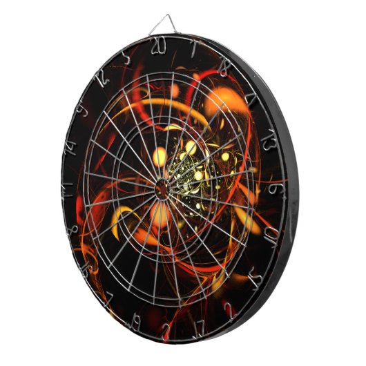 Heartbeat Abstrakt Art Dartscheibe (Vorderseite rechts)