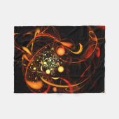 Heartbeat Abstrakt Art Fleecedecke (Vorderseite (Horizontal))