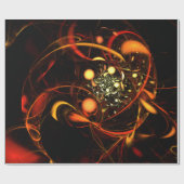 Heartbeat Abstrakt Art Geschenkpapier (Flach)
