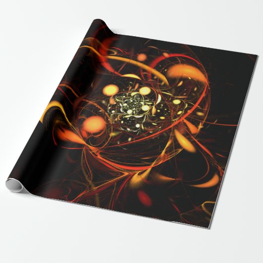 Heartbeat Abstrakt Art Geschenkpapier (Ungerollt)