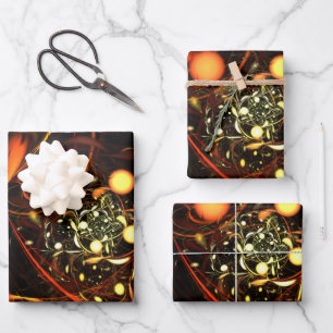 Heartbeat Abstrakt Art Geschenkpapier Set