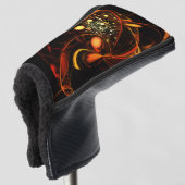 Heartbeat Abstrakt Art Golf Headcover (3/4 Vorderseite)