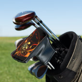 Heartbeat Abstrakt Art Golf Headcover (In Situ)