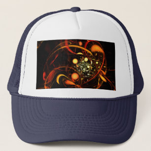 Heartbeat Abstrakt Art Hat Truckerkappe
