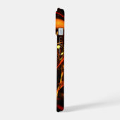 Heartbeat Abstrakt Art iPhone 15 Hülle (Linke Seite)