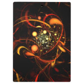 Heartbeat Abstrakt Art Klemmbrett (Rückseite)
