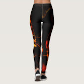 Heartbeat Abstrakt Art Leggings (Rückseite)