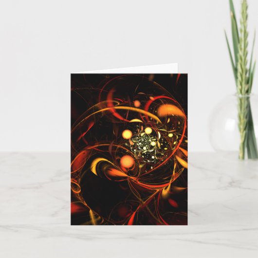 Heartbeat Abstrakt Art Note Card (Vorderseite)