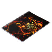 Heartbeat Abstrakt Art Notebook Notizblock (Linke Seite)