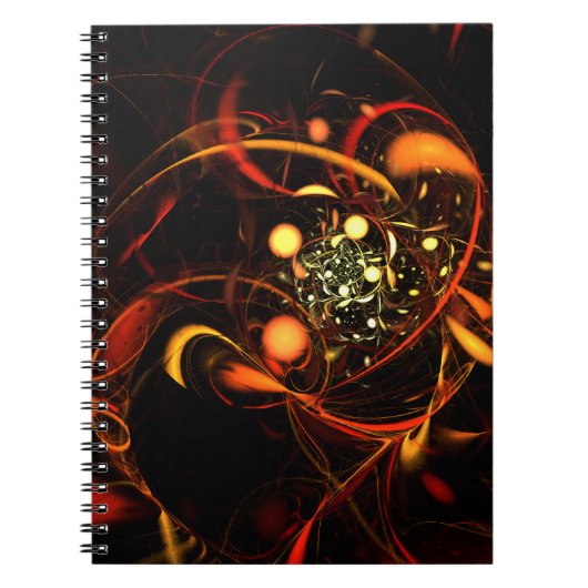 Heartbeat Abstrakt Art Notebook Notizblock (Vorderseite)