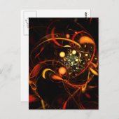 Heartbeat Abstrakt Art Postcard Postkarte (Vorne/Hinten)