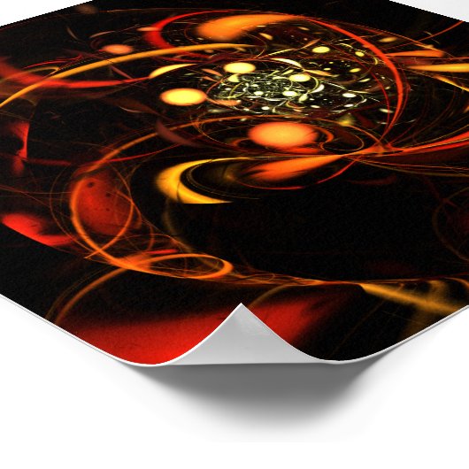 Heartbeat Abstrakt Art Poster (Ecke)