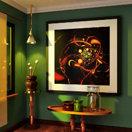 Heartbeat Abstrakt Art Poster